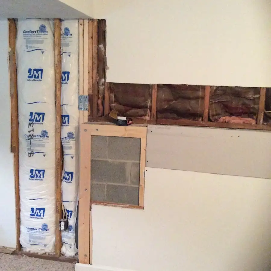 Wall insulation replacement during Structural Drying in Monterey
